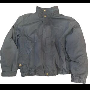 Vintage London Fog Pacific Trail Fleece Lined Jacket Medium Blue Green